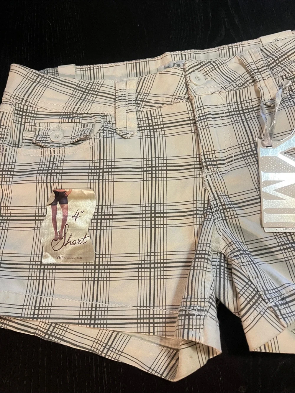 YMI Plaid shorts, size 11